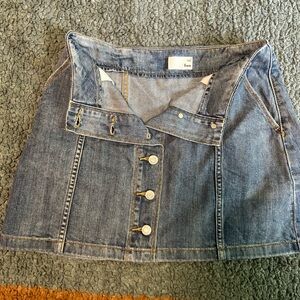 Aritzia button up Jean Skirt- Wilfred free worn once! Excellent condition